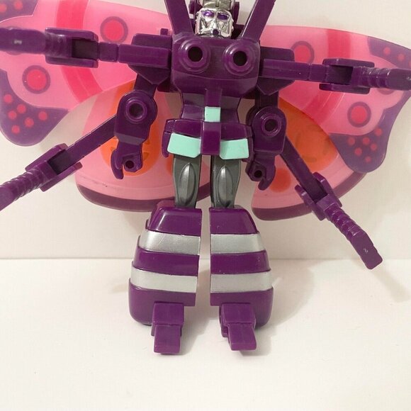Vintage 80s LH V World Invading Insects Purple Rainbow Moth Figure Flaws - Picture 3 of 16